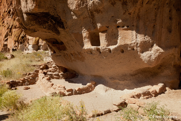 Bandelier National Monument Long House Roof Beam Holes