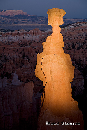 Bryce Canyon NP Sunset Point Thors Hammer Light Painting