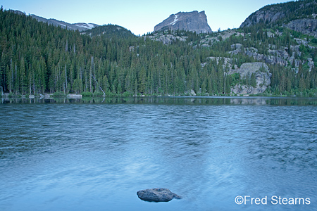 Rocky Mountain NP Hallett Peak over Bear Lake