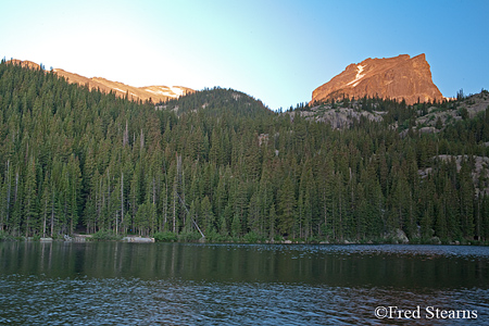 Rocky Mountain NP Hallett Peak over Bear Lake