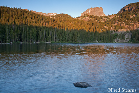 Rocky Mountain NP Hallett Peak over Bear Lake