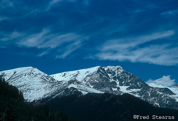 Rocky Mountain NP Ypsilon Mountain and Mount Chiquita