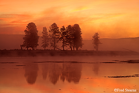 Yellowstone NP Alum Creek Sunrise