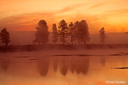 Yellowstone NP Alum Creek Sunrise