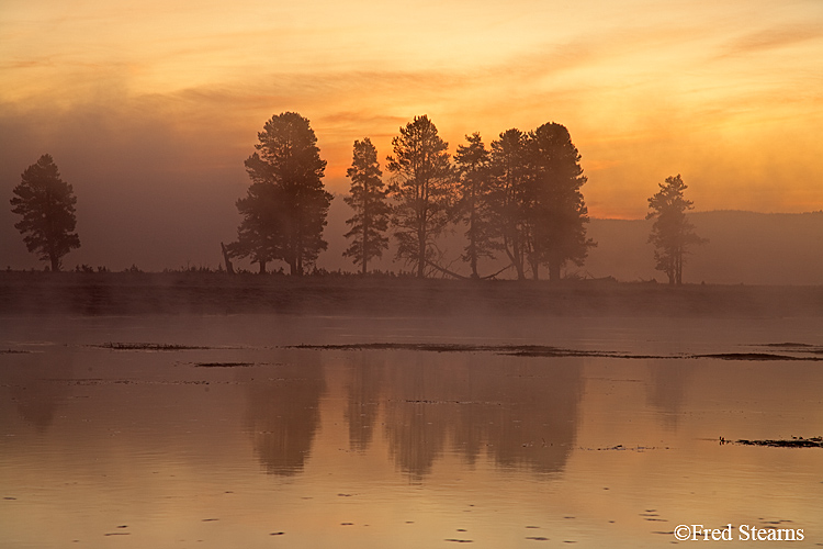 Yellowstone NP Alum Creek Dawn