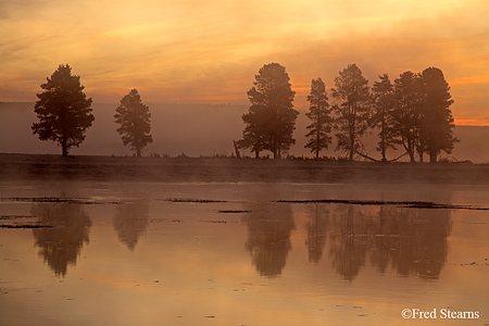 Yellowstone NP Alum Creek Sunrise