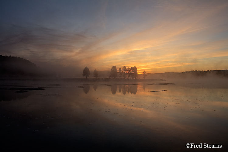 Yellowstone NP Alum Creek Dawn