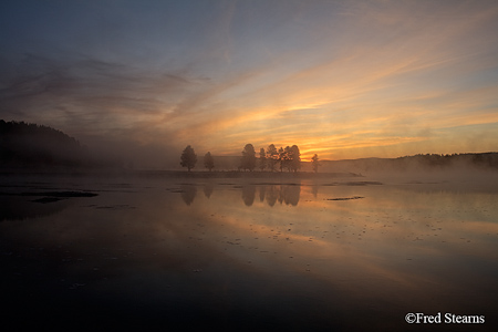 Yellowstone NP Alum Creek Sunrise