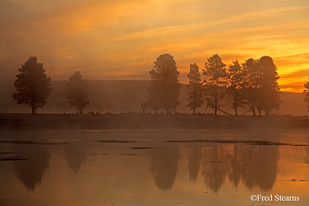 Yellowstone NP Alum Creek Sunrise