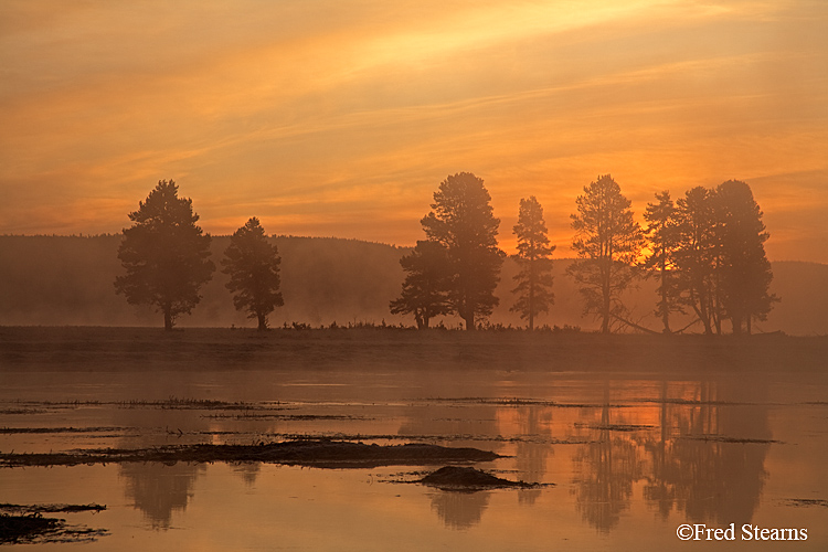 Yellowstone NP Alum Creek Dawn