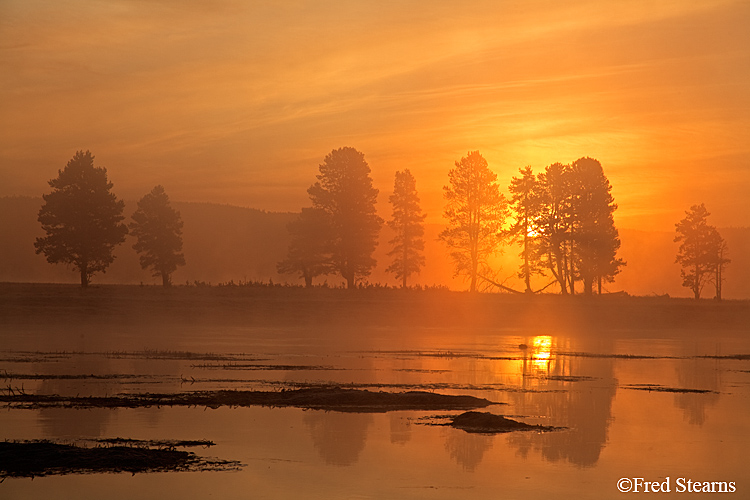 Yellowstone NP Alum Creek Dawn