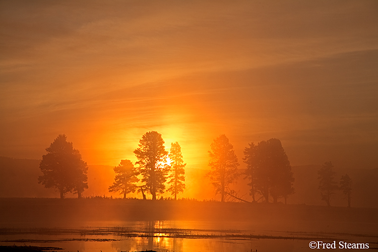 Yellowstone NP Alum Creek Dawn