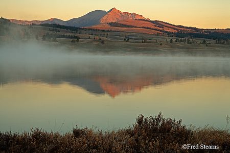 Yellowstone NP Swan Lake Sunrise