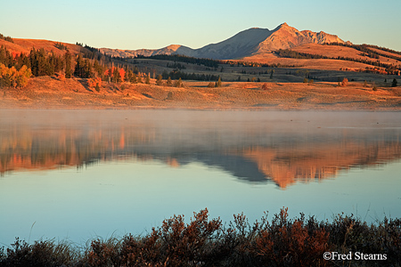 Yellowstone NP Swan Lake Sunrise