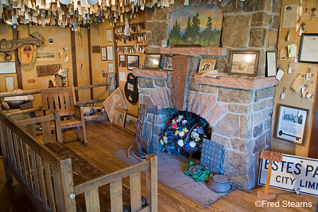 Bald Pate Inn Library Fireplace