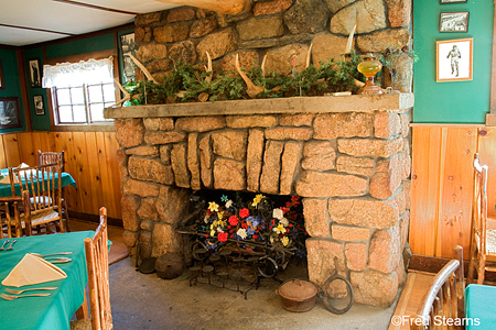 Bald Pate Inn Dining Room Fireplace