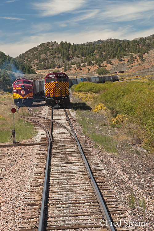 Rio Grande Scenic Railroad Retrieving  Diesel Electric Engine 1100