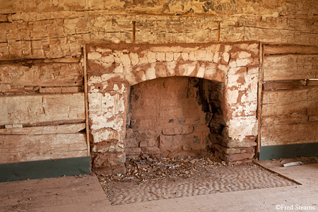 Grafton Ghost Town Louisa Marie Russell House Fireplace