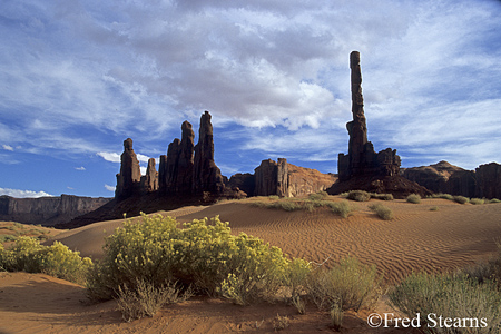 Monument Valley Sand Dunes Sunset