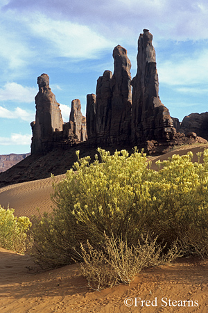 Monument Valley Sand Dunes Sunset