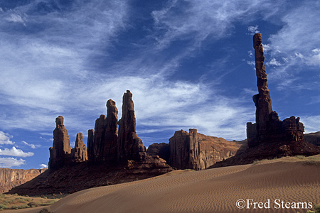 Monument Valley Sand Dunes Sunset