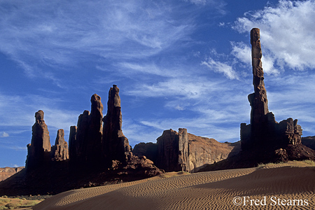 Monument Valley Sand Dunes Sunset