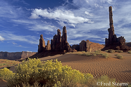 Monument Valley Sand Dunes Sunset