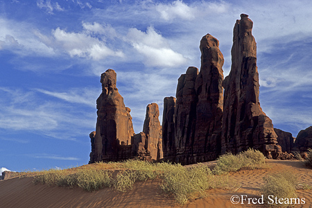 Monument Valley Sand Dunes Sunset