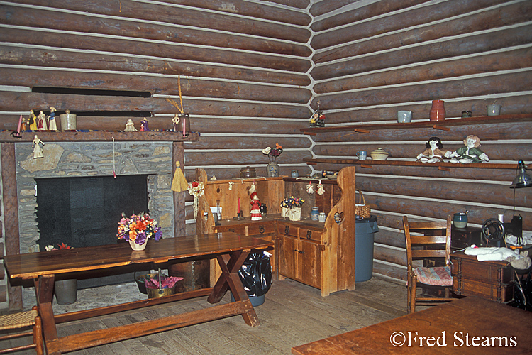 Fort Boonesborough - Cabin Interior - Fireplace