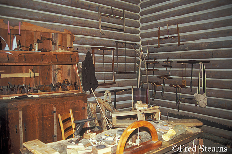 Fort Boonesborough - Cabin Interior - Woodworking