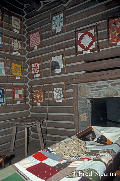 Fort Boonesborough - Cabin Interior - Quilt Maker