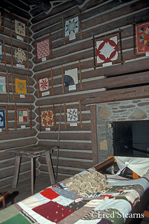 Fort Boonesborough - Cabin Interior - Quiltmaker