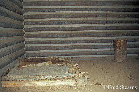 Fort Boonesborough - Cabin Interior - Fireplace